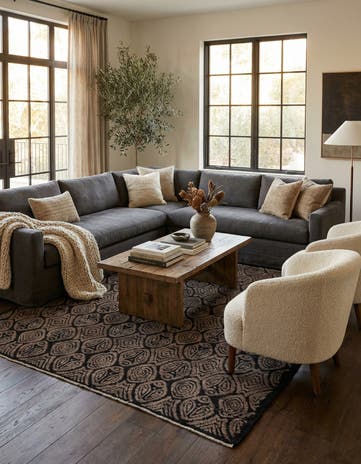8' x 10' Hand Knotted Darya Wool Rug