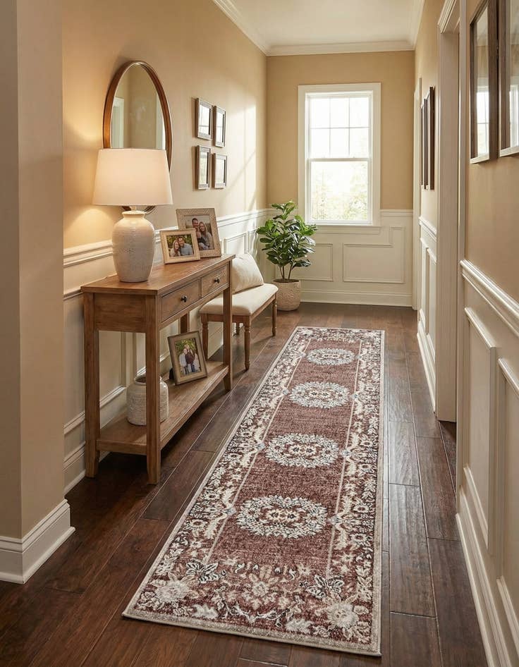 Detail image of 2' 7 x 12' Eco Traditional Runner Rug