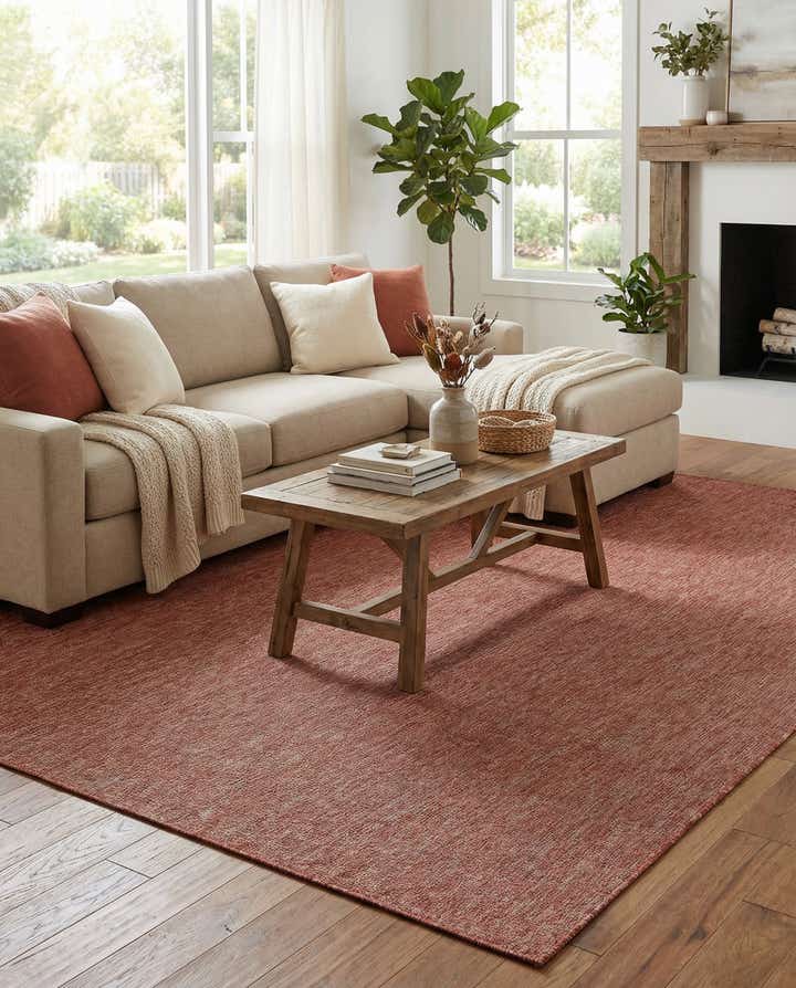 9' x 12' Easy-Clean Solid Indoor / Outdoor Rug