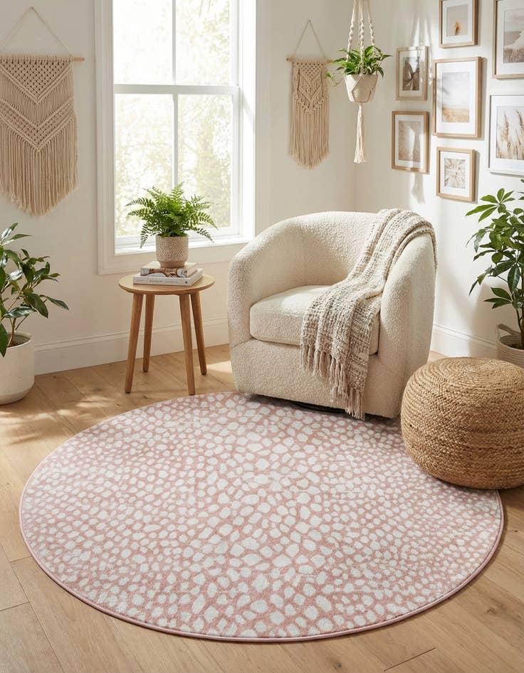 Detail image of 5' 3 x 5' 3 Kamala Washable Round Rug