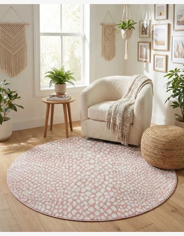 5' 3 x 5' 3 Kamala Washable Round Rug