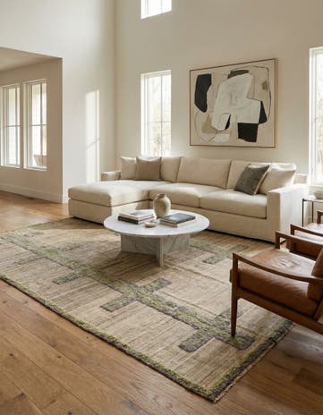 8' x 10' 1 Hand Knotted Darya Wool Rug