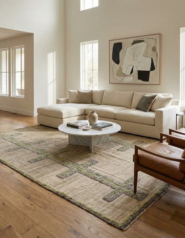 8' x 10' 1 Hand Knotted Darya Wool Rug