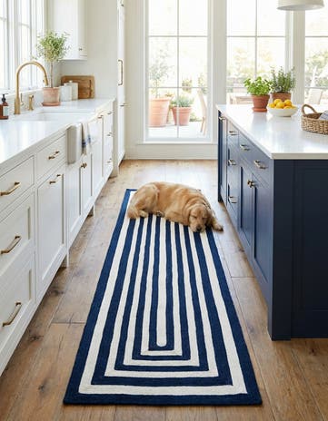 2' 7 x 10' Easy-Clean Eco Verse Washable Indoor / Outdoor Runner Rug