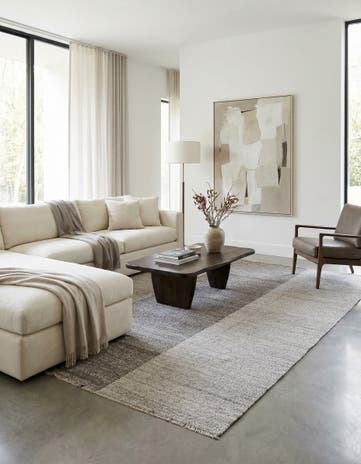 8' 1 x 9' 7 Hand Woven Kilim Modern Wool Rug