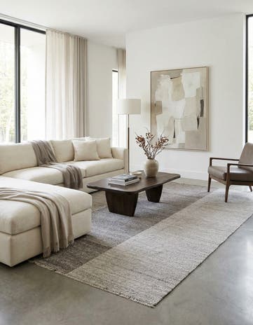 8' 1 x 9' 7 Hand Woven Kilim Modern Wool Rug