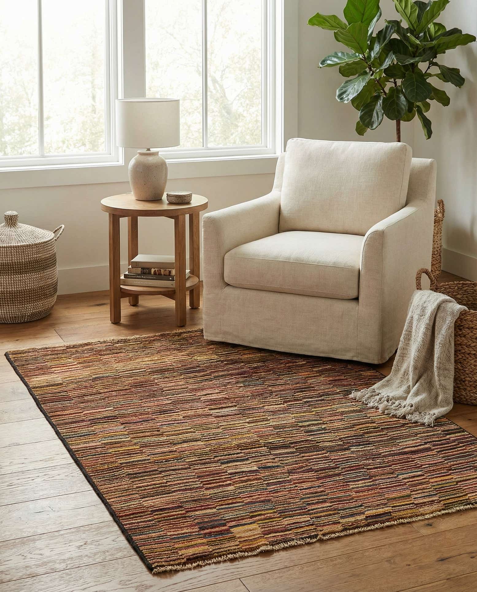3' 3 x 4' 5 Hand Knotted Modern Ziegler Rug