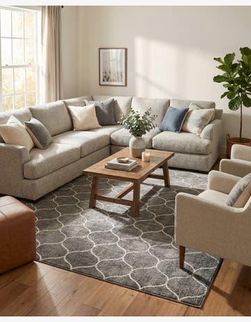 9' x 12' Trellis Frieze Rug