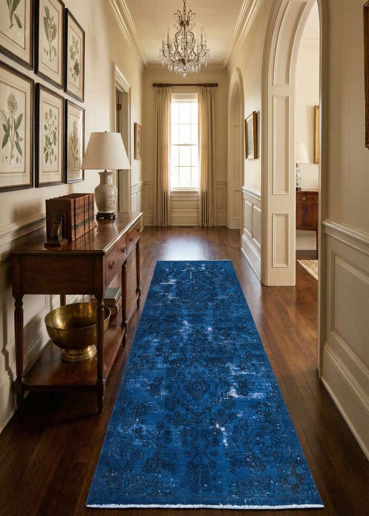 3' 1 x 8' 9 Hand Knotted Ultra Vintage Persian Wool Runner Rug