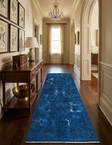 3' 1 x 8' 9 Hand Knotted Ultra Vintage Persian Wool Runner Rug