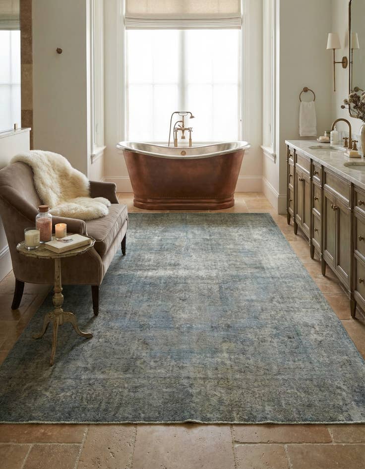 Detail image of 9' 5 x 16' 10  Hand Knotted Vintage Royal Persian Wool Rug