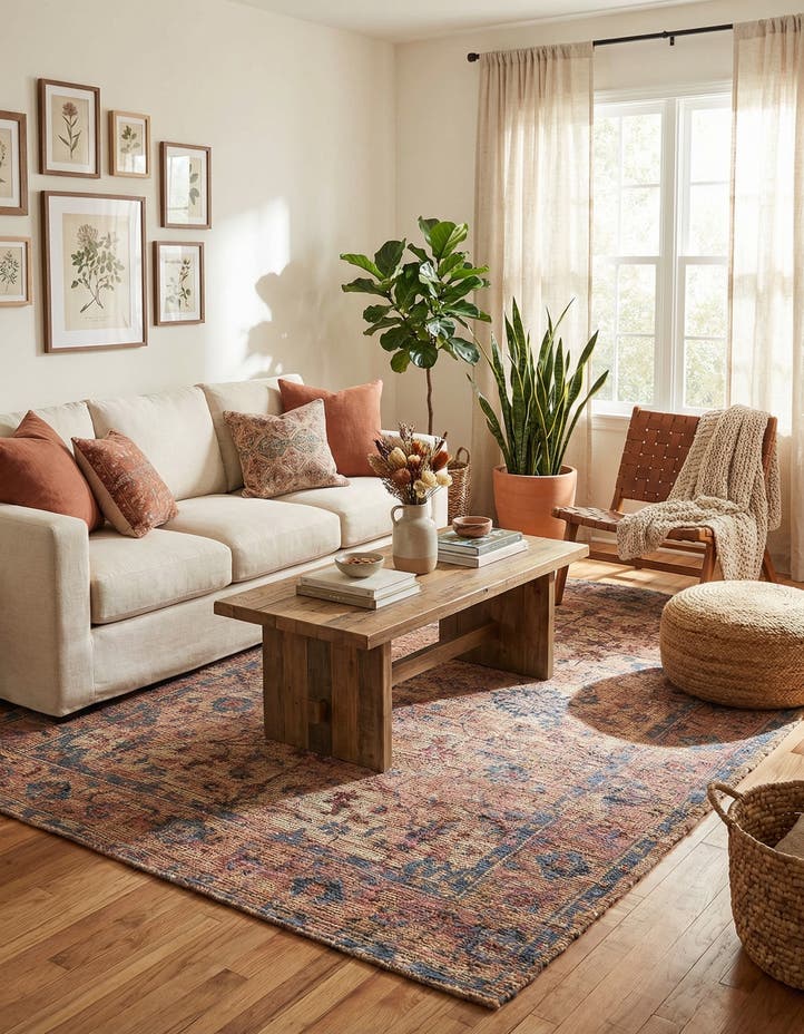 7' 10 x 10' Hand Woven Chenille Jute Rug