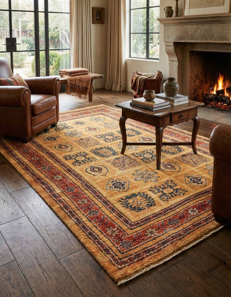 Detail image of 3' 5 x 5' 1 Kashkuli Wool Rug