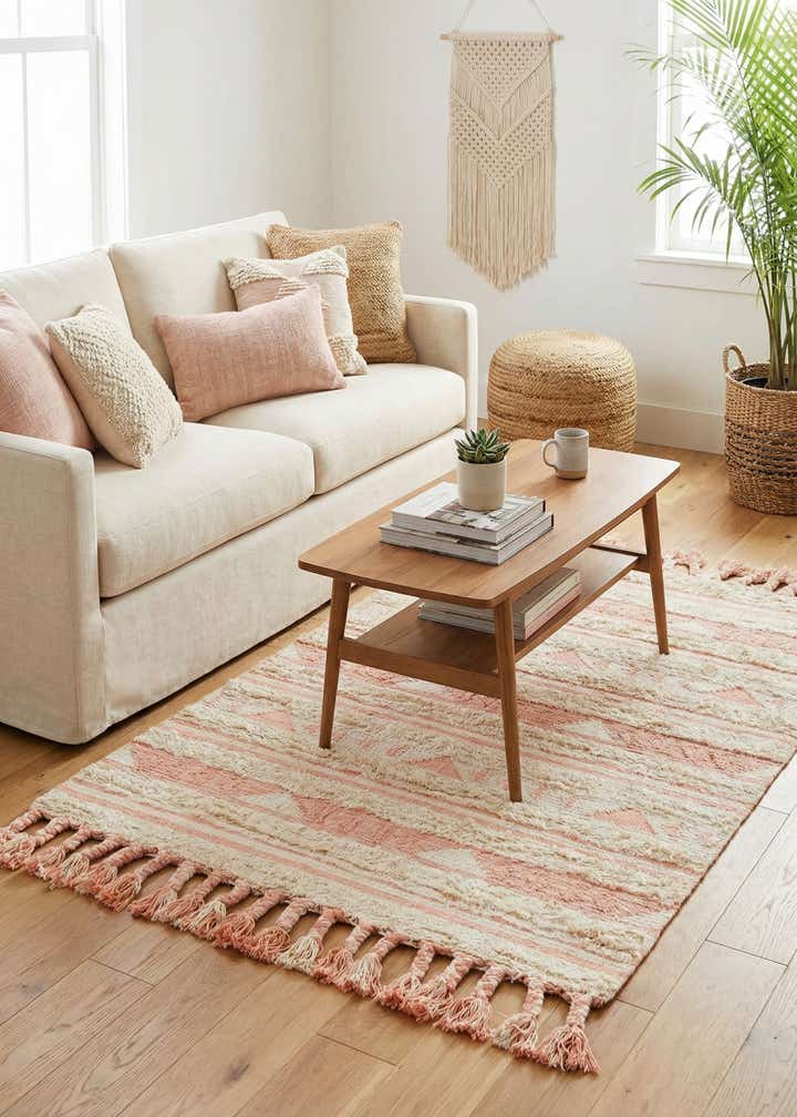 4' 1 x 6' 1 Hand Woven Arizona Wool Rug