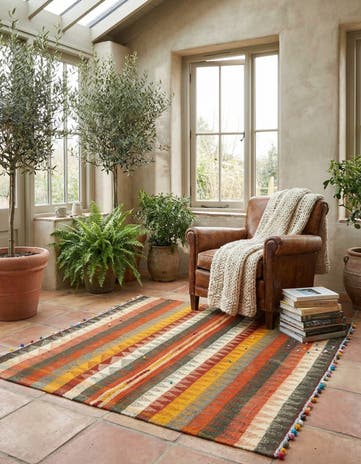 4' 6 x 5' 3 Jajim Square Rug