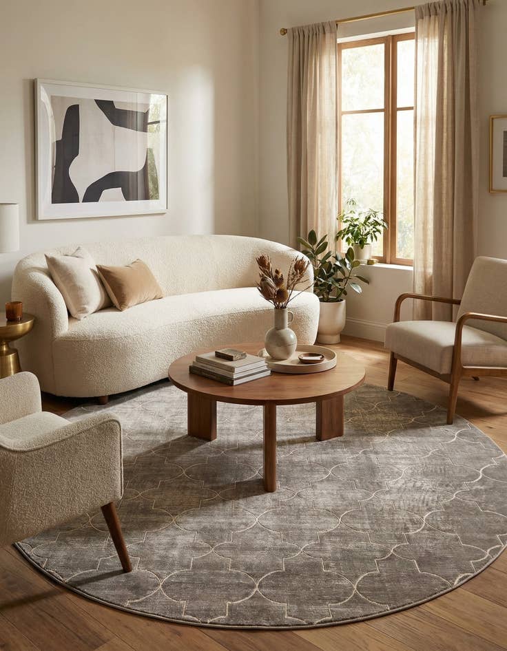 Detail image of 7' 10 x 7' 10 Uptown Lincoln Center Round Rug