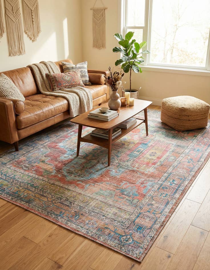 Detail image of  6' x 9'  Washable Maahru Rug