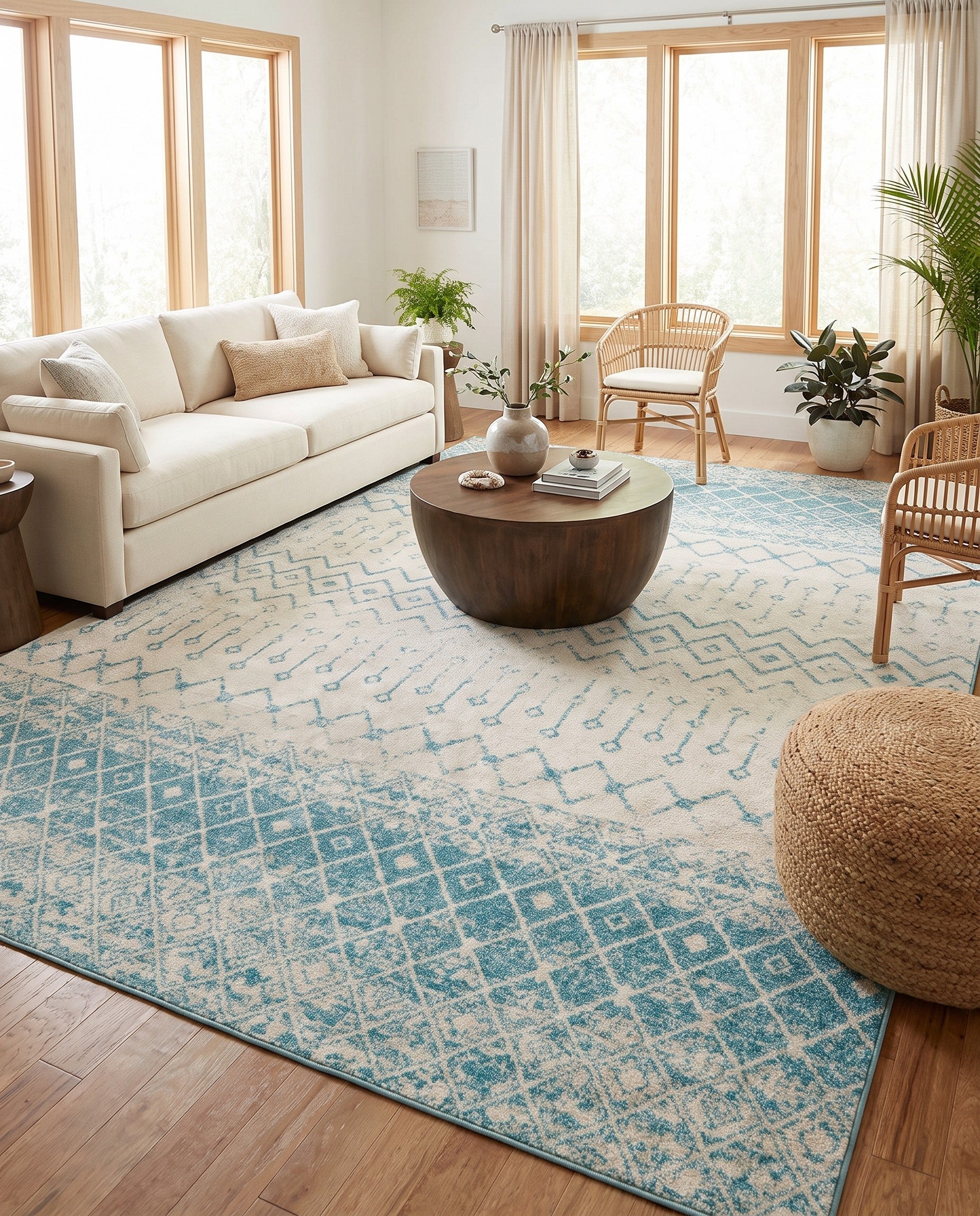 10' x 13' Moroccan Trellis Rug