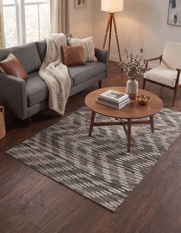 4' x 6' Cowhide Leather Rug
