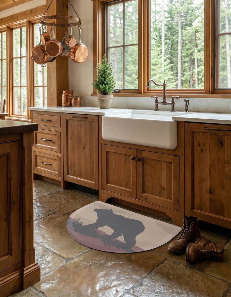 Detail image of 2' x 3' Bear Anti-Fatigue Comfort Mat Hearth