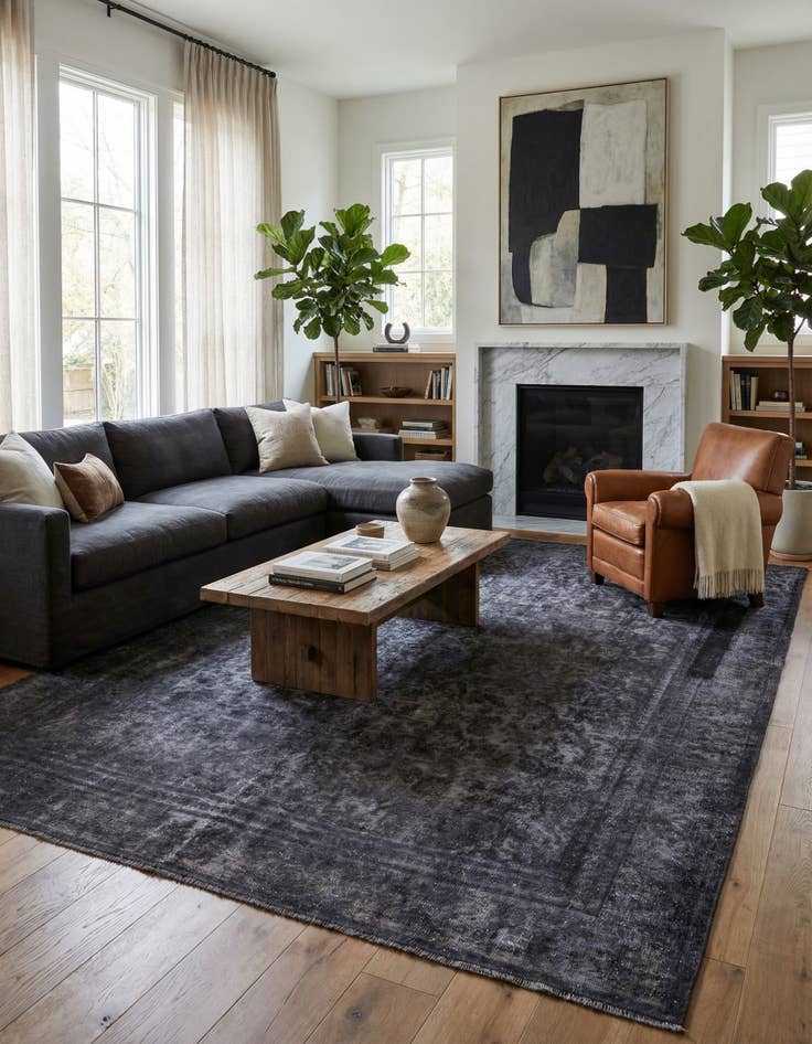 Detail image of 8' 7 x 12' 1  Hand Knotted Ultra Vintage Persian Wool Rug