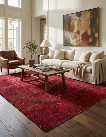 7' 6 x 11' 6 Hand Knotted Ultra Vintage Persian Wool Rug
