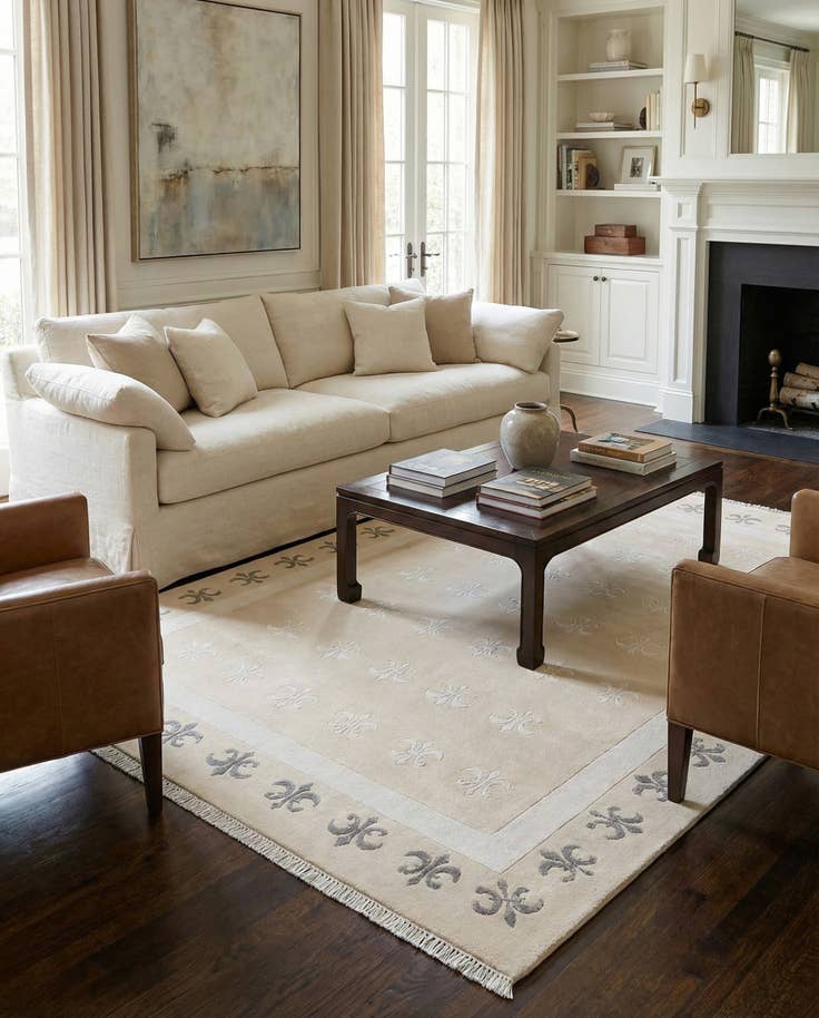 Detail image of 5' 5 x 8' Hand Knotted Darya Wool Rug