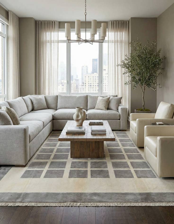 Detail image of 8' 2 x 11' 5  Hand Knotted Darya Wool Rug