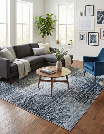 Blue and Gray Tucson Rug