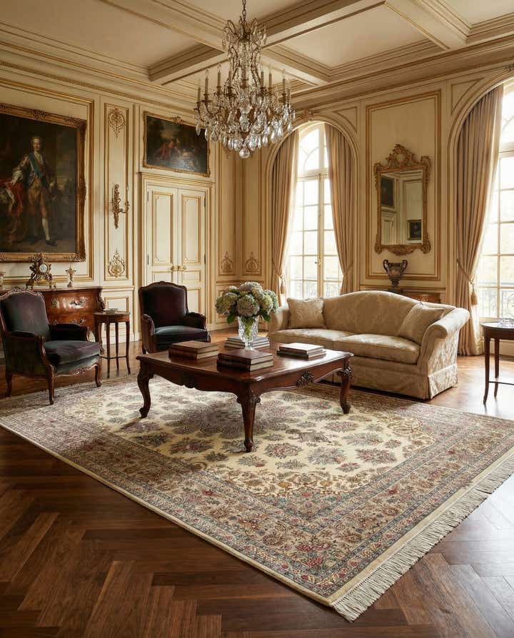 6' 6 x 9' 10 Hand Knotted Ghom Silk Persian Rug