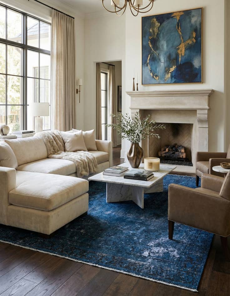 Detail image of 8' 1 x 10' 9  Hand Knotted Ultra Vintage Persian Wool Rug