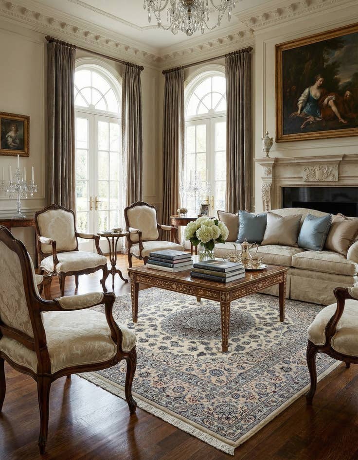 Detail image of 6' 7 x 6' 8 Nain Square Rug