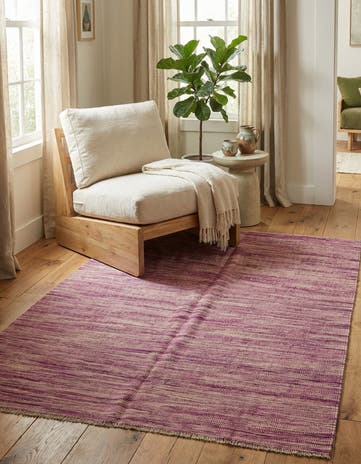 3' 11 x 5' 8 Hand Woven Kilim Modern Wool Rug