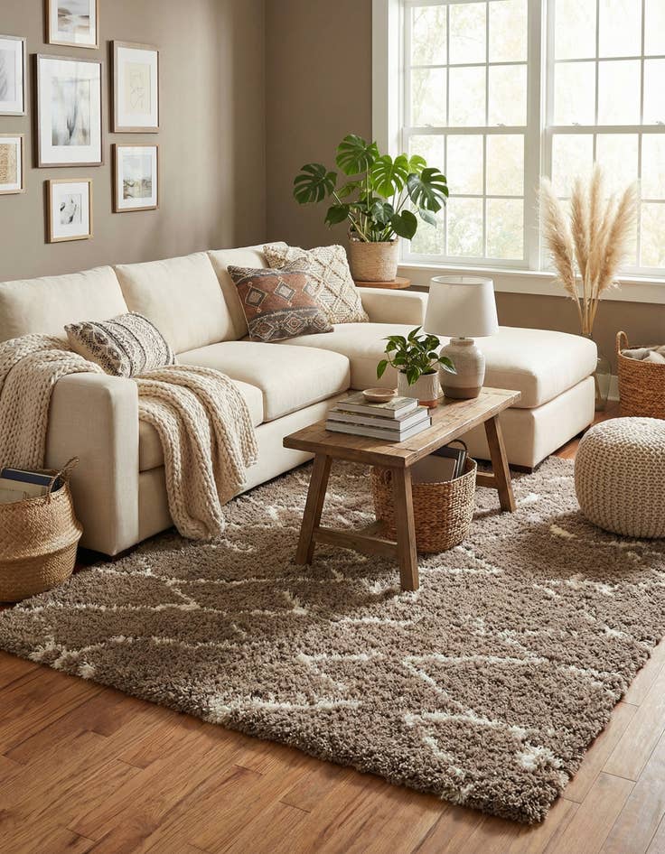 Detail image of 8' x 10' Infinity Shag Rug