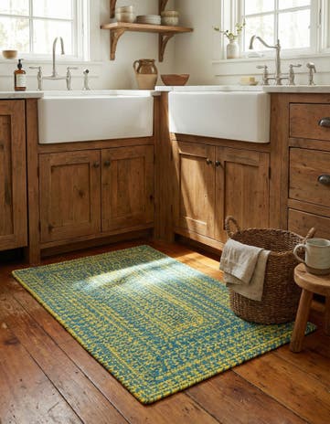 2' x 3' Hand Braided Chindi Cotton Rug