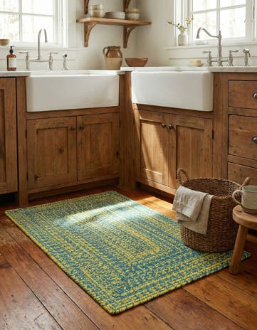 2' x 3' Hand Braided Chindi Cotton Rug