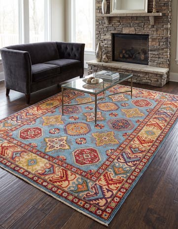 4' 11 x 6' 11 Hand Knotted Kazak Rug