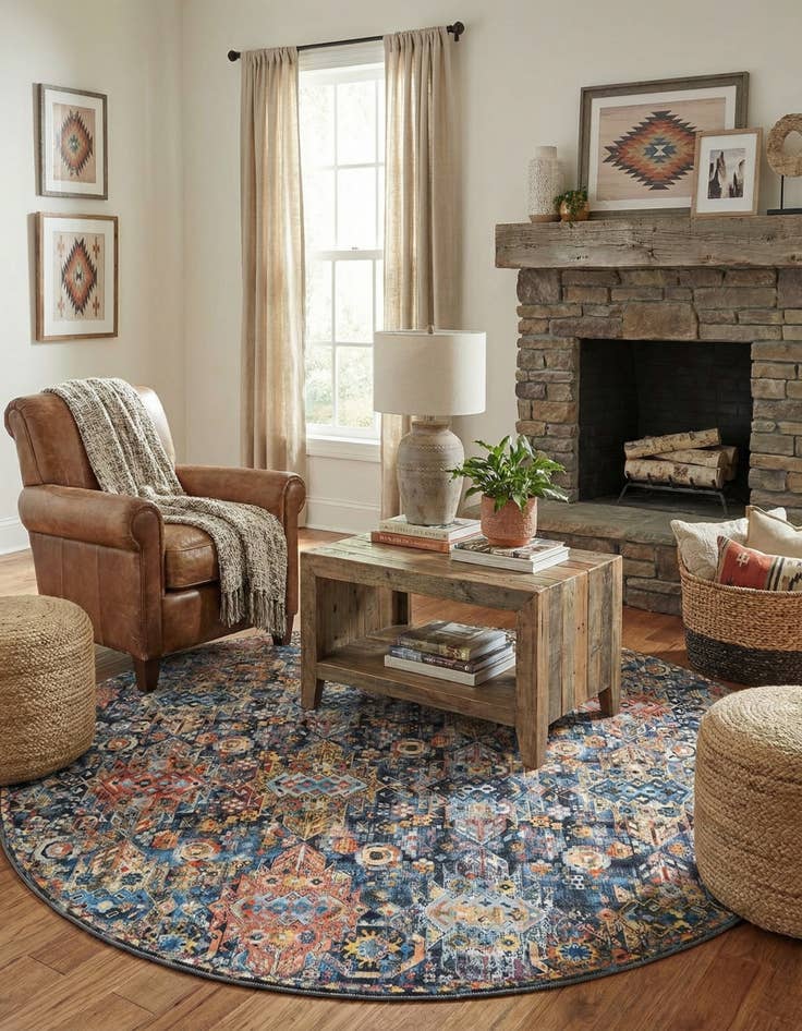 Detail image of  7' 7 x 7' 7 Timeless Round Rug