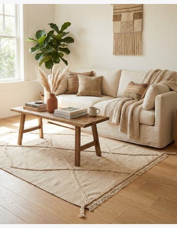 3' 6 x 4' 10 Hand Knotted Moroccan Wool Rug