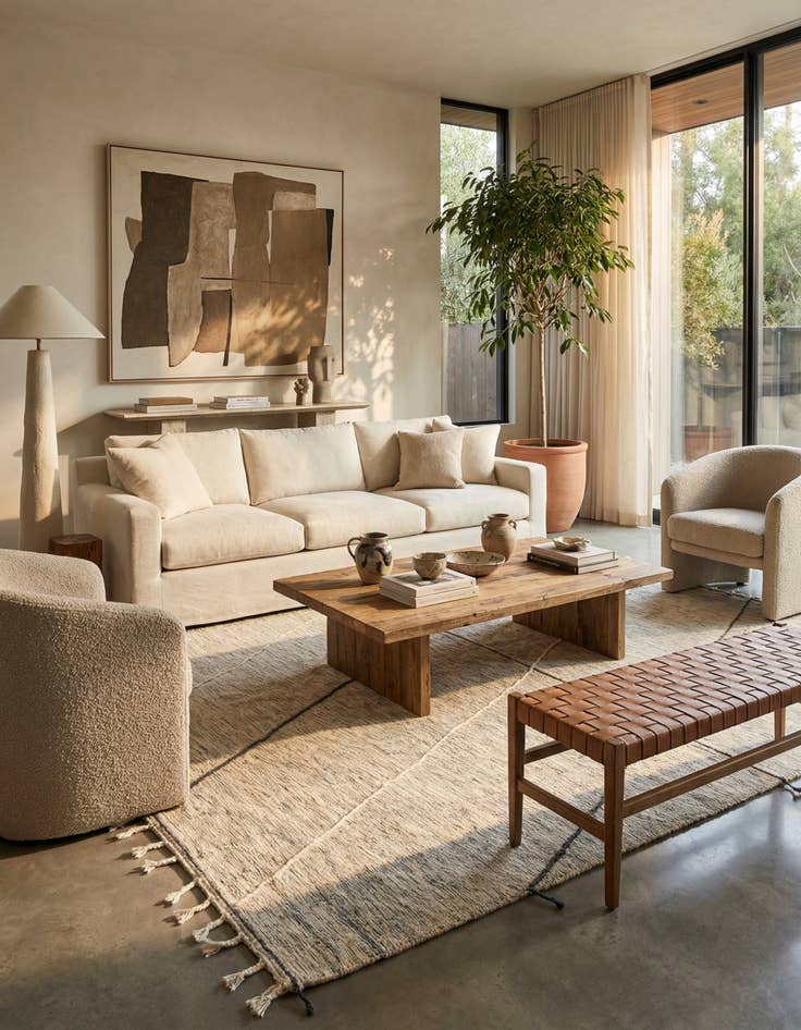 Detail image of 9' 7 x 13'  Hand Knotted Moroccan Wool Rug