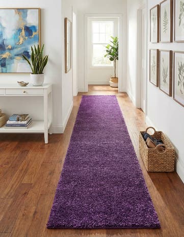 2' 2 x 13' Solid Frieze Runner Rug