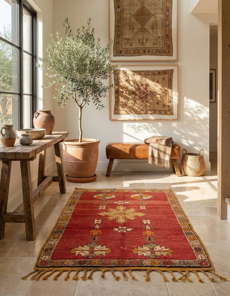 Detail image of  3' 9 x 6' 8 Berber Rug