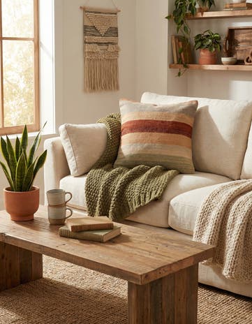 1' 6 x 1' 6 Hand Woven Pillow Wool Square Rug