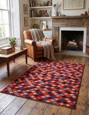 3' 7 x 6' Hand Knotted Balouch Wool Rug