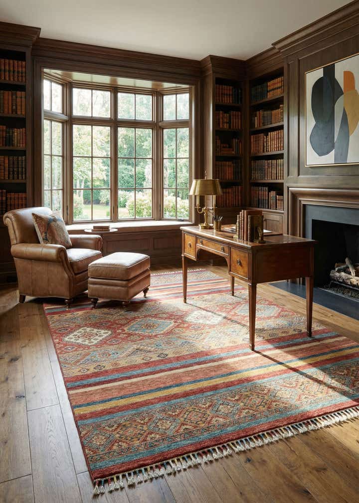 5' 7 x 7' 8 Hand Knotted Ariana Ziegler Rug