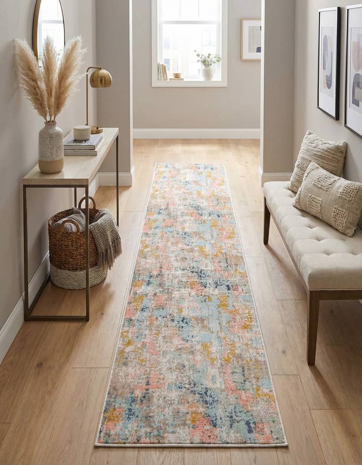 Detail image of 2' x 10' Lotus Runner Rug