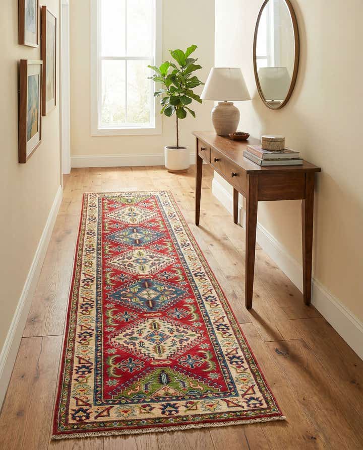 2' 8 x 9' 7 Hand Knotted Kazak Runner Rug