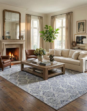 9' 7 x 13' 7 Hand Knotted Darya Rug