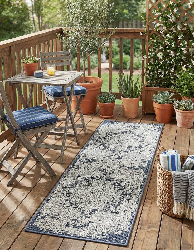 Detail image of 2' x 6' 1 Easy-Clean Traditional Indoor / Outdoor Runner Rug
