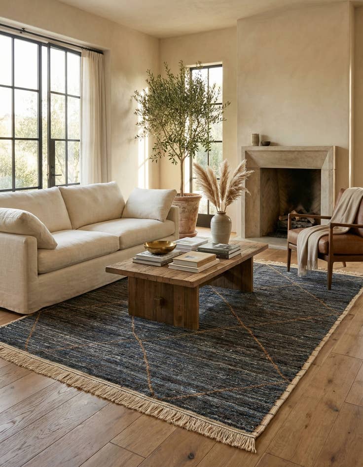 Detail image of 7' 10 x 10' 6 Hand Knotted Moroccan Wool Rug